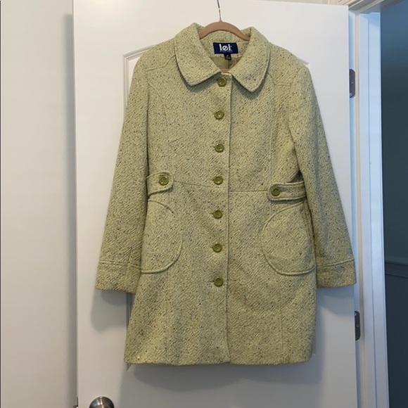Lei Wool Lime Green Jacket. Warmer than you think! - Picture 2 of 7